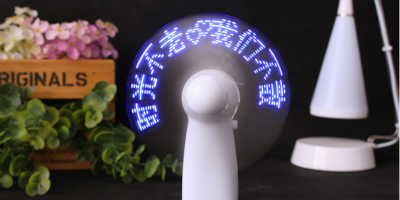 創意閃字風扇